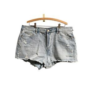 Blank NYC Denim Jean Shorts Cut Off Distressed Women’s‎ Size 34”/ 18W